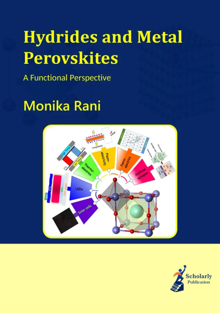Hydrides and Metal Perovskites - A Book by Monika Rani - Frontcover