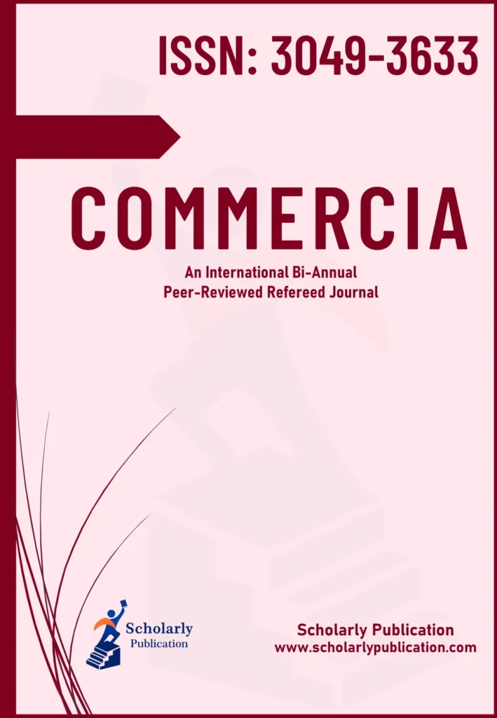 Coverpage of Commercia journal published by Scholarly Publication
