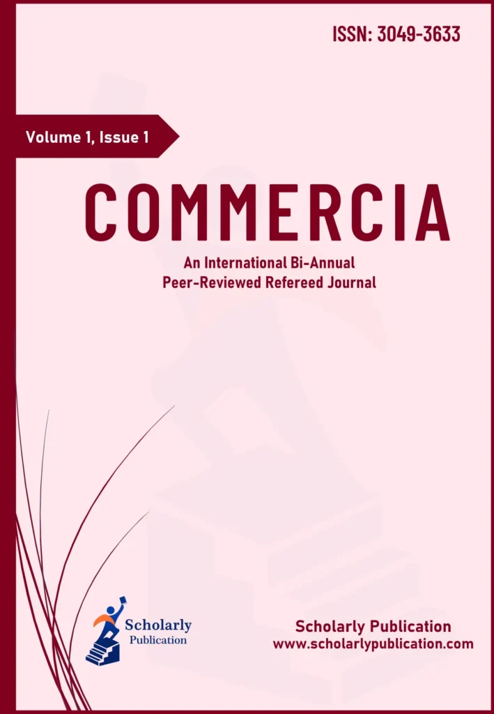 Coverpage Commercia- Volume-1 Issue-1 Scholarly Publication