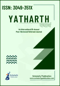 Coverpage of Yatharth journal Journal of Social Sciences and Humanities by Scholarly Publication